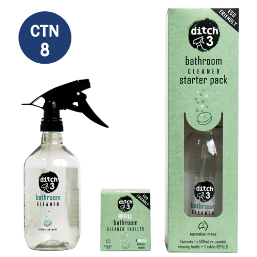 Ditch3 Cleaning Tablet Starter Pack Bathroom Cleaner